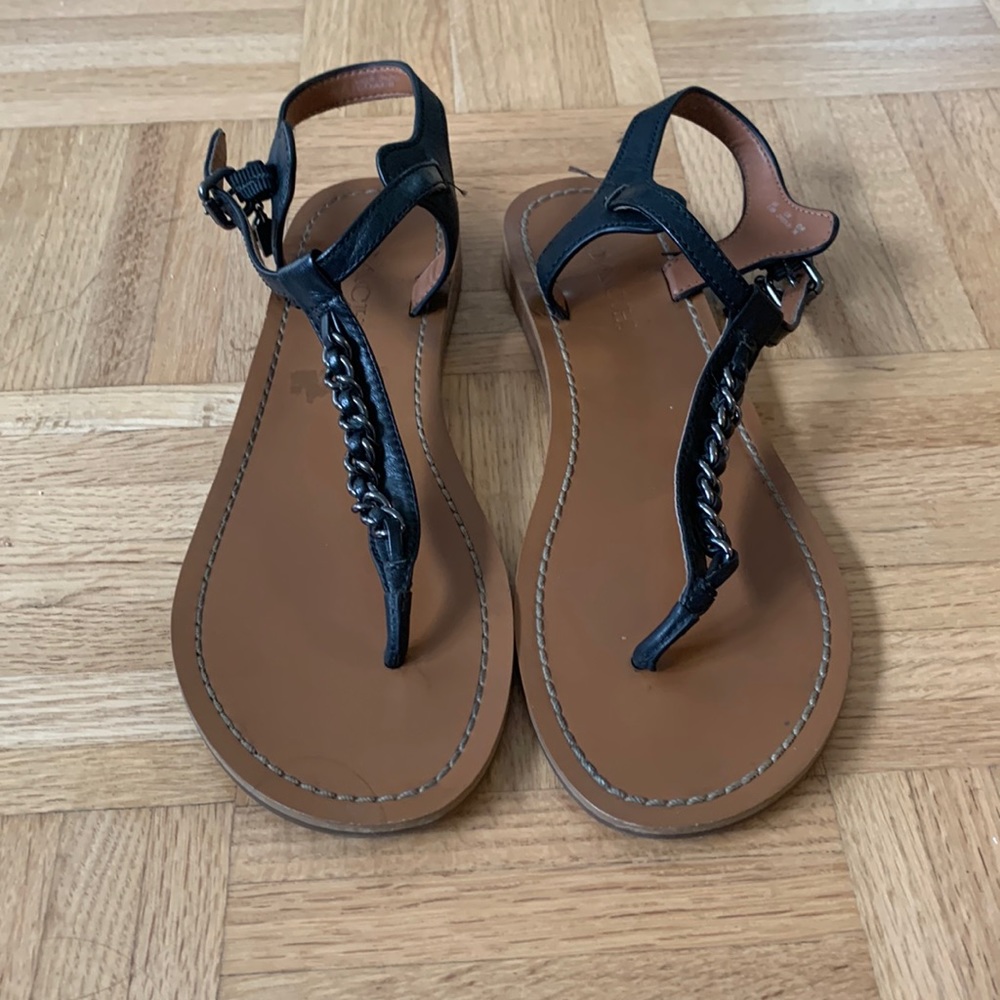 Coach leather sandals